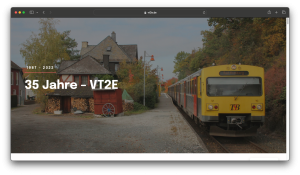 Webseite über den VT2E